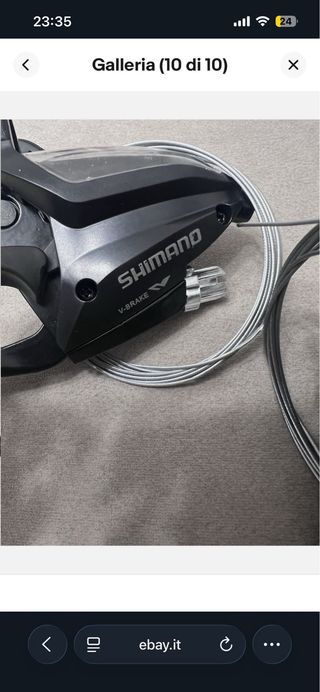 Coppia Comandi Cambio + Leve Freno Shimano 3x7