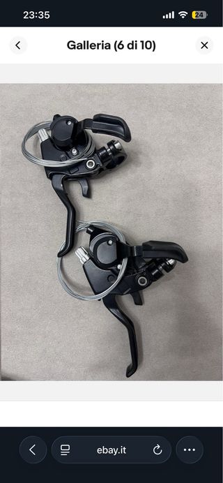 Coppia Comandi Cambio + Leve Freno Shimano 3x7