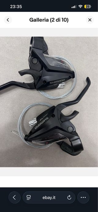 Coppia Comandi Cambio + Leve Freno Shimano 3x7