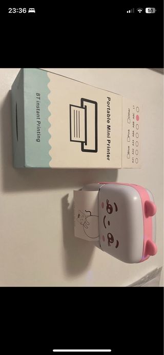 Mini stampante portatile BT Instant Prin ring