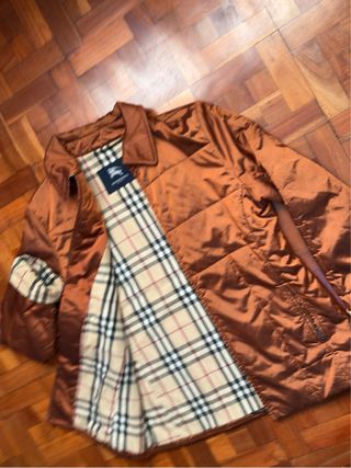 Chaqueta Burberry Bronce Acolchada