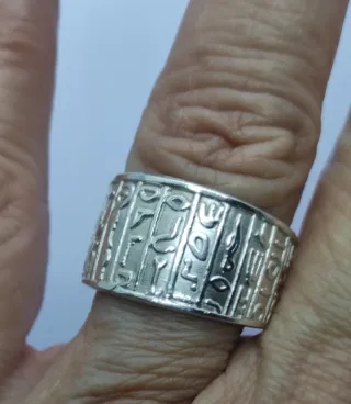 Anillos Plata Ley Calavera y Nácar