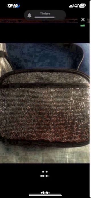 Bolso bandolera con brillantitos nuevo