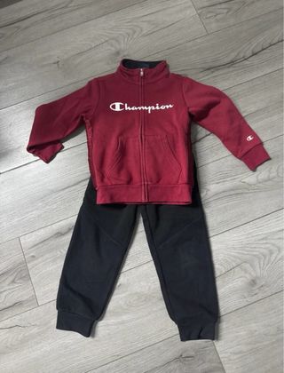Tuta bambino Champion bordeaux e nera