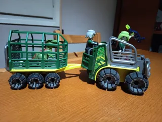 Playmobil Jurassic World Coche y Jaula