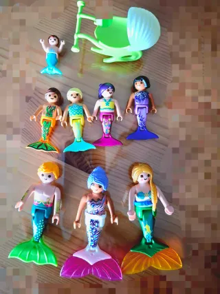 Playmobil Familia de Sirenas con carro para bebé