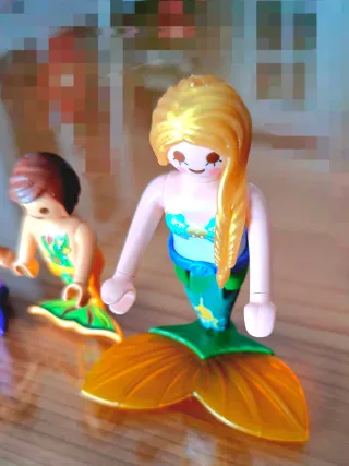 Playmobil Familia de Sirenas con carro para bebé