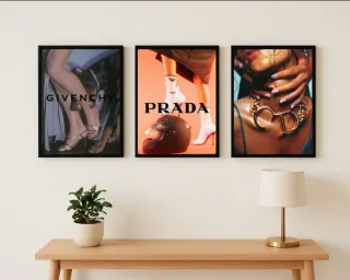 Set 3 quadri prada, givenchy