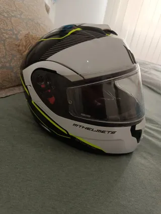 Casco Moto MT Helmets Atom + chaqueta