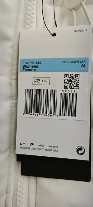 Chaqueta Nike Therma-FIT Blanca