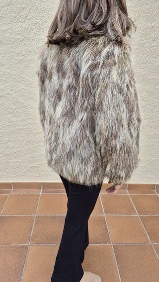 Chaqueta corta de piel tipo Bloomer