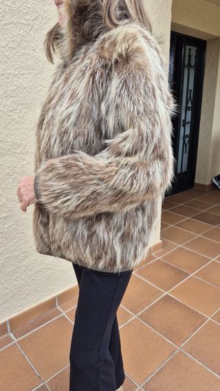 Chaqueta corta de piel tipo Bloomer