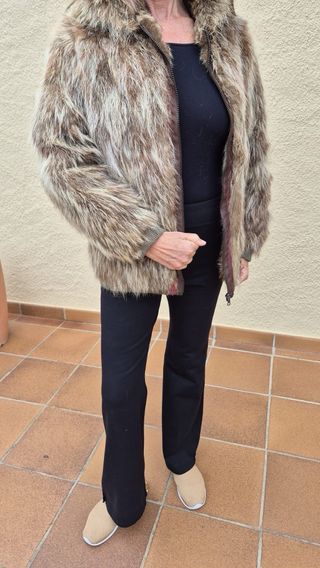 Chaqueta corta de piel tipo Bloomer