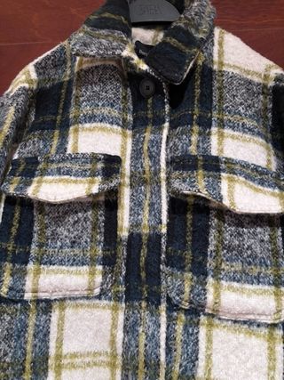Sobrecamisa cuadros Bershka invierno