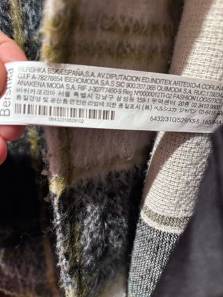 Sobrecamisa cuadros Bershka invierno