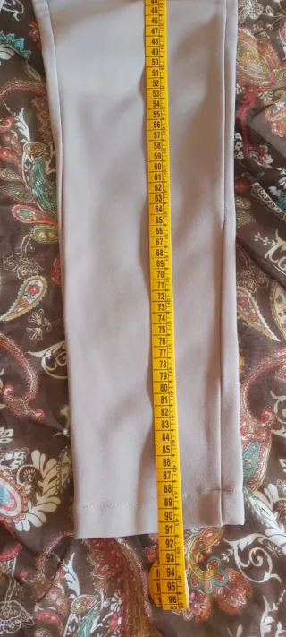 Pantalón pitillo Pilar Prieto beige