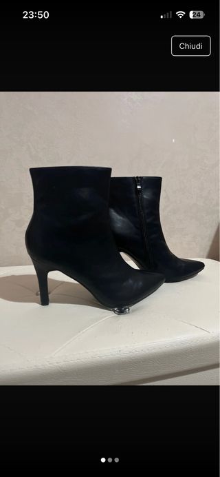 Stivaletti neri donna tacco alto