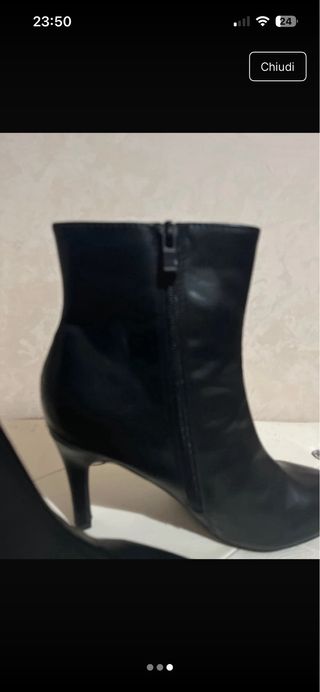 Stivaletti neri donna tacco alto