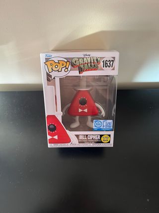 Funko Pop Bill Cipher 1637 Gravity Falls GITD