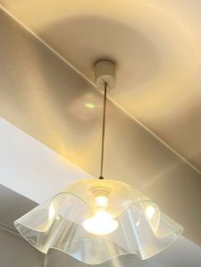 Juego de lámparas clásicas metal y cristal