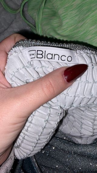 Vestido fiesta lentejuelas azul plateado