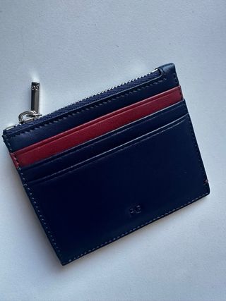 Tarjetero Purificación García Azul/Rojo