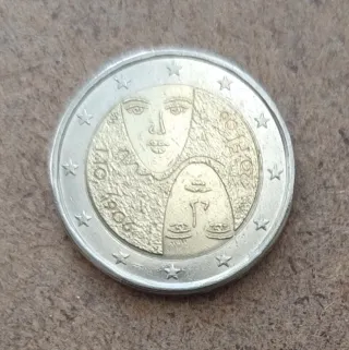 Moneda Finlandia 2€ 2006 Sufragio