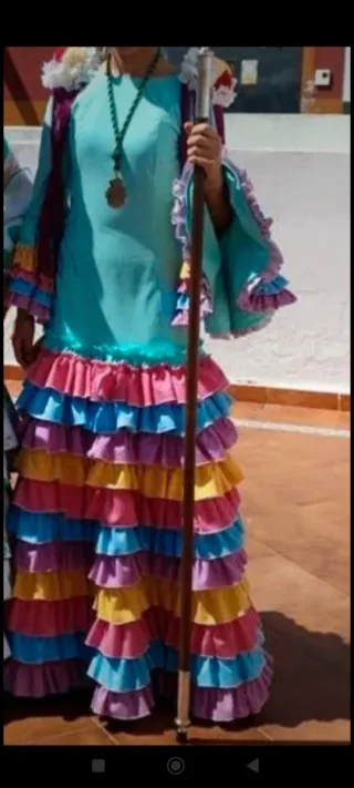 Traje de flamenca para niña de 12 años