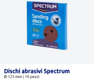 Dischi abrasivi Spectrum 125mm 10 pezzi