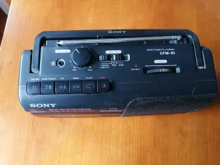 Radio Cassette Sony CFM-10 Negra