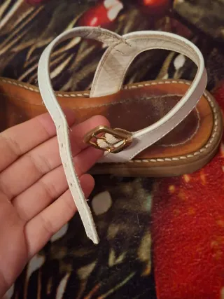 Sandali bambina argento e bianchi n.33