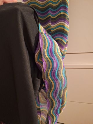 Vestido largo von un diseño ondulado