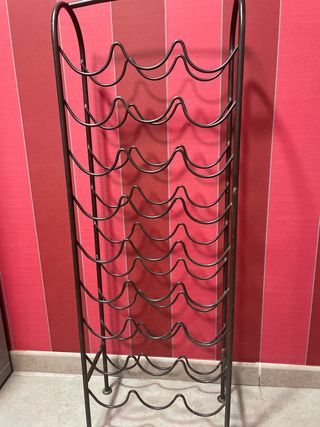 Botellero de hierro macizo