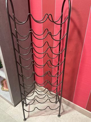 Botellero de hierro macizo