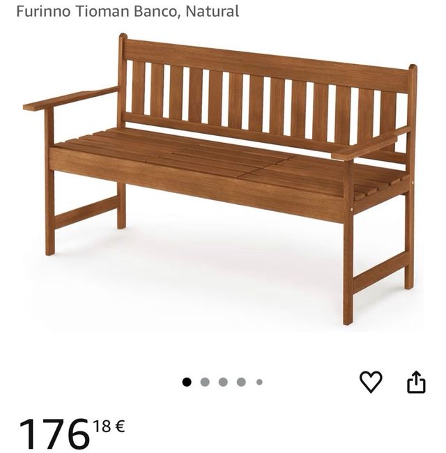 Conjunto Muebles Jardín Madera