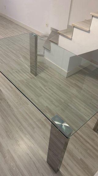 Mesa Comedor Cristal Rectangular 160x100