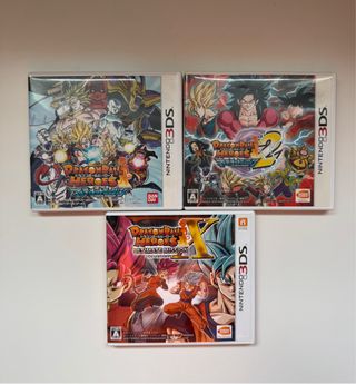 Lote Juegos Dragon Ball Heroes 1, Heroes 2 y X