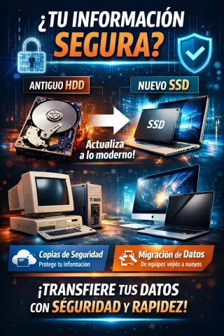 Copia de datos y clonación de disco duro HDD a SSD