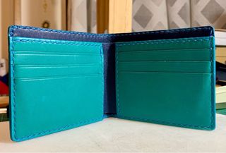 Cartera de piel hecha a mano