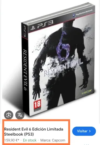 Resident Evil 6 PS3 Precintado