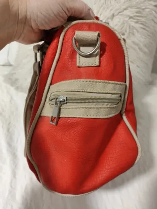 Bolso Paula Rossi Rojo y Beige