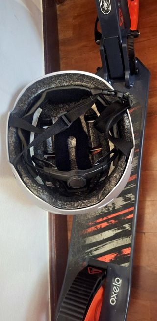 Patinete Oxelo MID-7 naranja + casco Oxelo