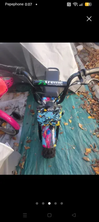 Mini moto eléctrica infantil