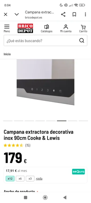 Campana extractora de cocina