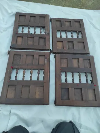 4 Puertas Madera Rústica