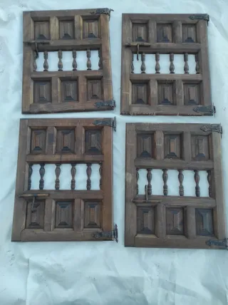 4 Puertas Madera Rústica