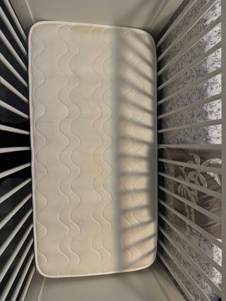 Cuna 120x60 con colchón de fibra de coco