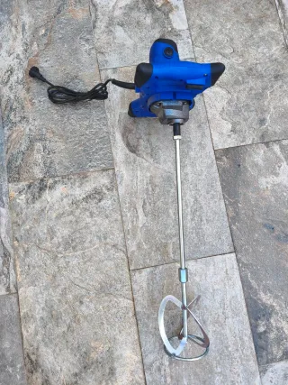 Mezclador mortero eléctrico azul