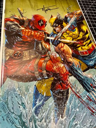 Comics USA Deadpool y Wolverine firmado x Kirkham
