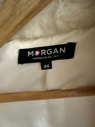 Chaqueta Morgan Blanca Pelo Sintético